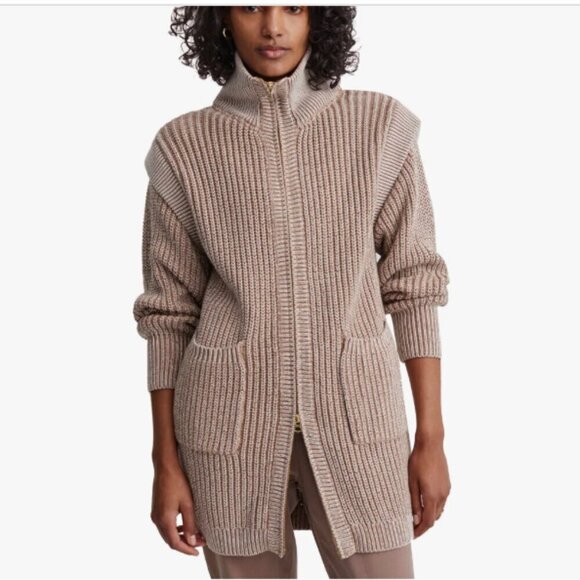 Varley Tori Chunky Knit Jacket, Oversized, Size XS - Picture 1 of 15